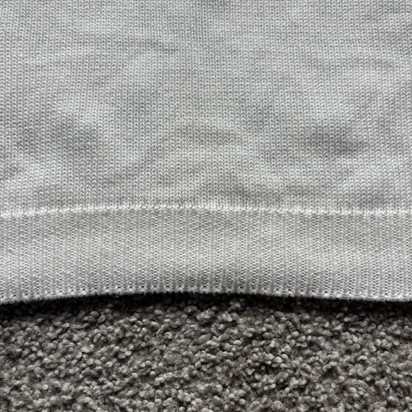 Nikkak White and Blue Ribbed Crop Tank Top Floral Embroidery Sz M Boho Summer - Picture 11 of 12